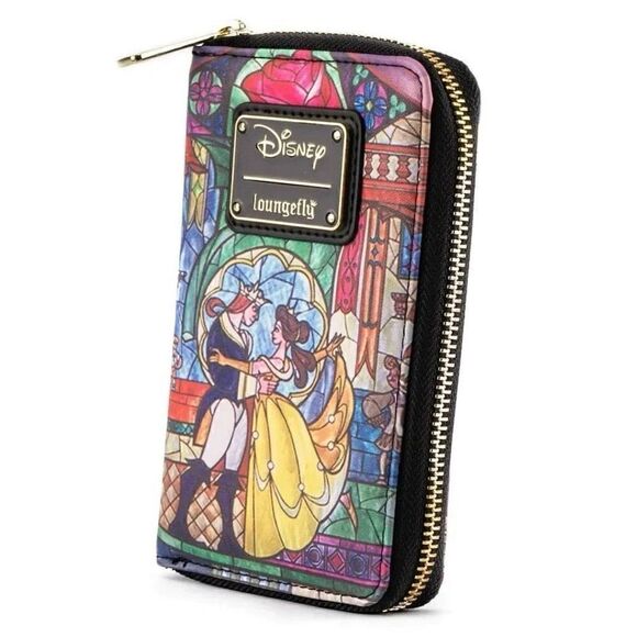 Beauty & Beast Stained Glass Castle Backpack, Wallet & Cardholder Loungefly NWT - Picture 13 of 16